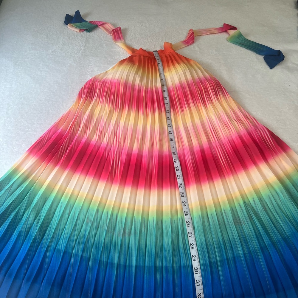 Jealous Tomato Multicolor Pleated Kids Dress